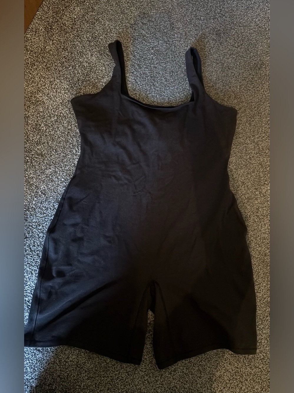 SKIMS New Onyx Tank Onesie - Black, Size 2x
